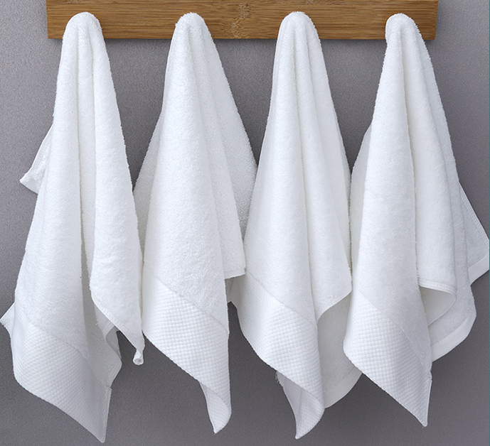 Thick Cotton Absorbent White Towels