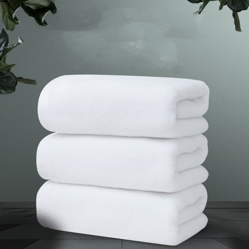 Thick Cotton Absorbent White Towels