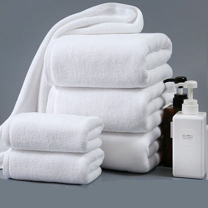 Thick Cotton Absorbent White Towels