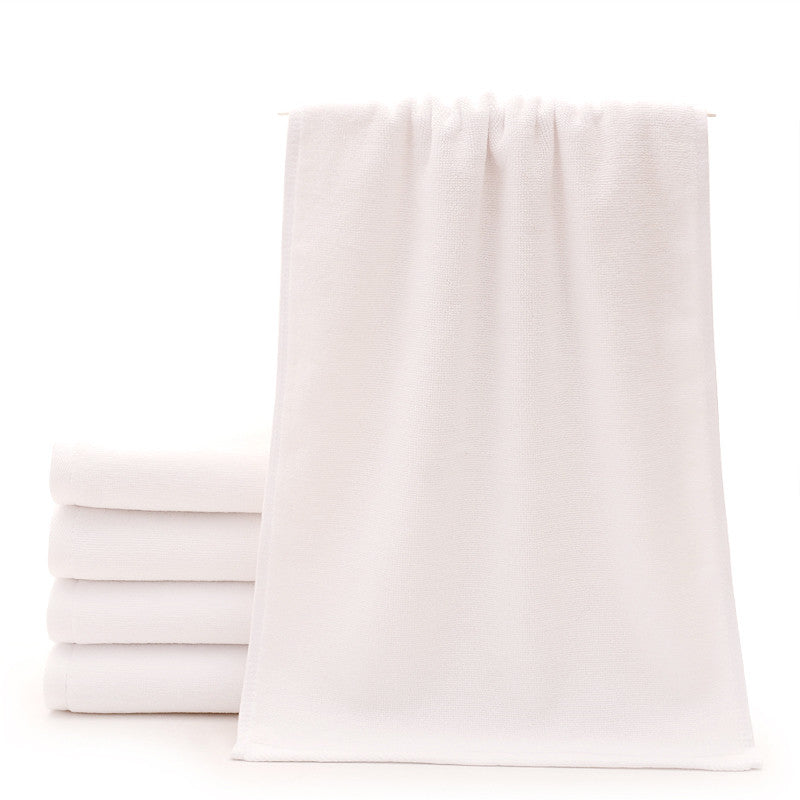 Thick Cotton Absorbent White Towels